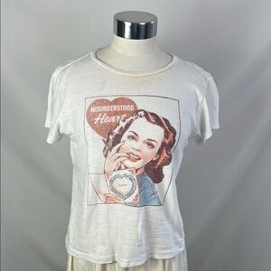 Re/Done Misunderstood Heart T-shirt